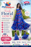 Trendy Floral Gown -TR