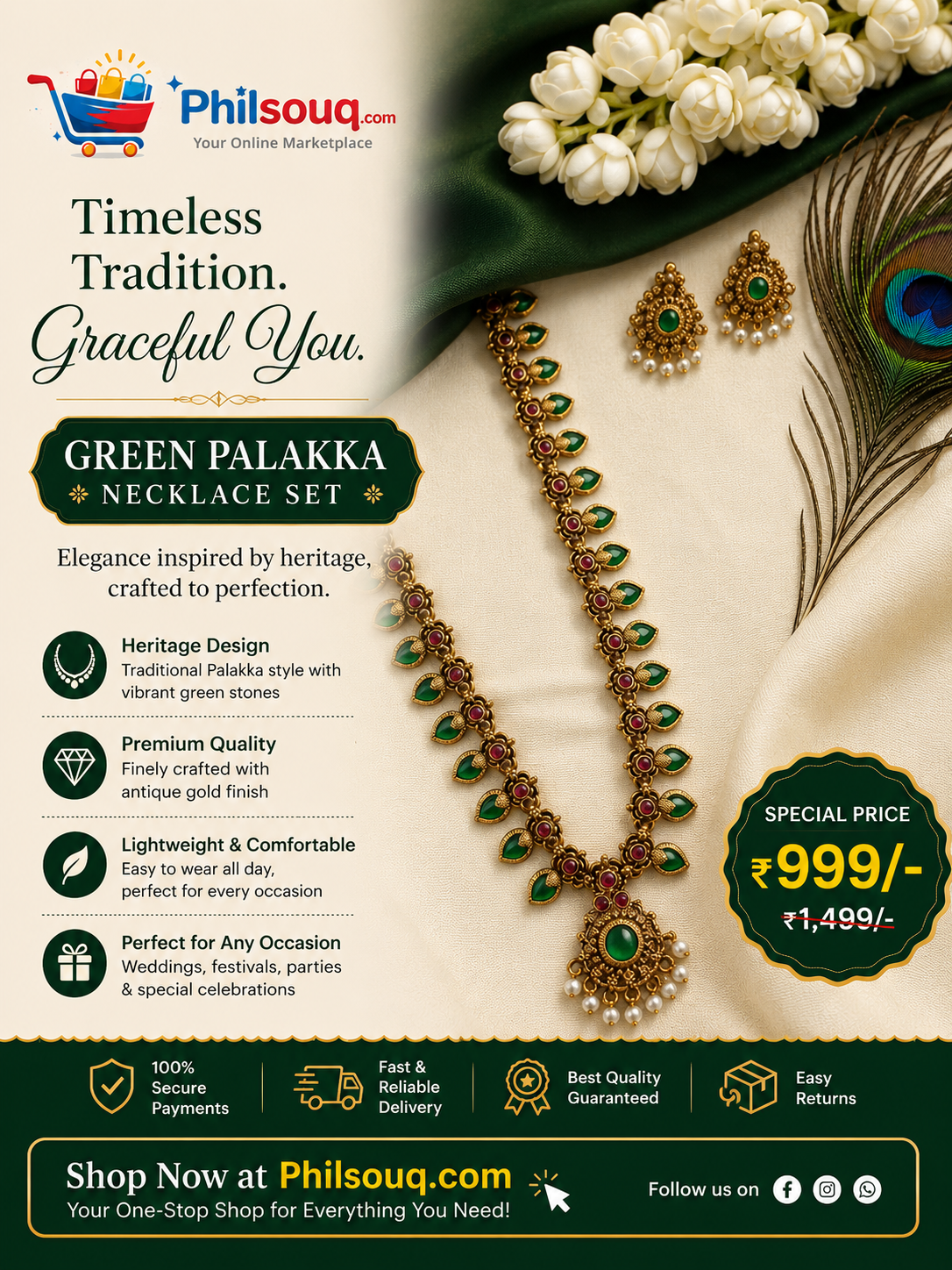 Authentic Kerala Palakka Design - KBG