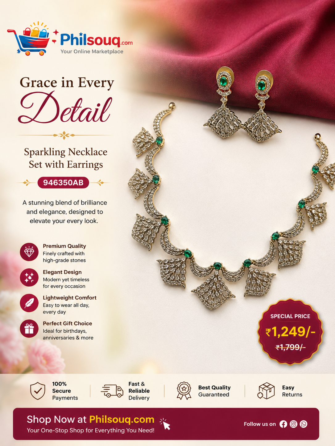 Gopuram Necklace - KBG