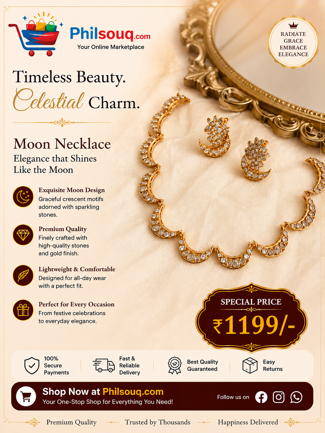 Moon Necklace - KBG