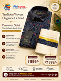 Cotton Azrakh - Shirt + Dhotis Combo - KBG