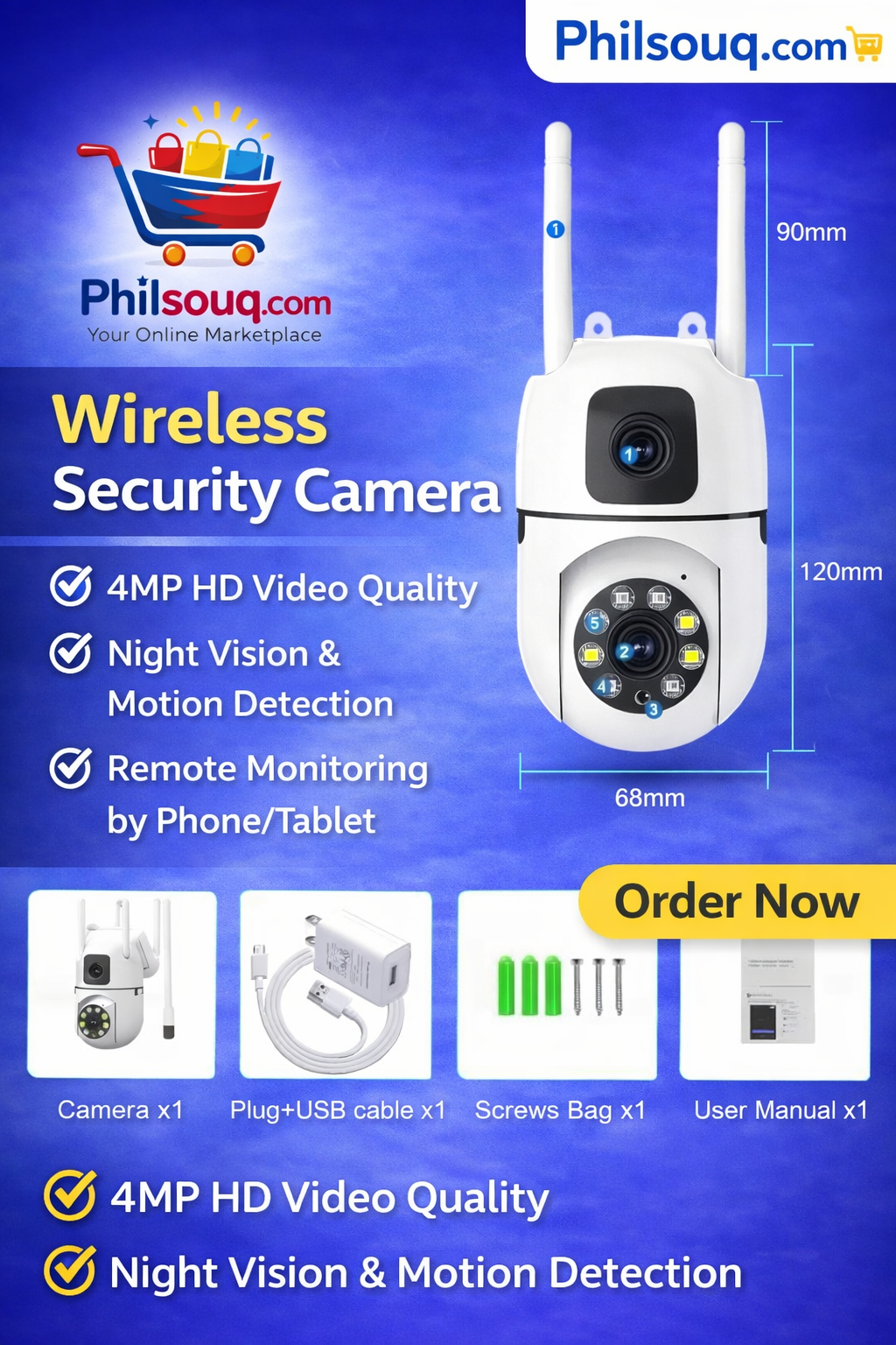 Wireless Security Camera – Smart HD Surveillance System