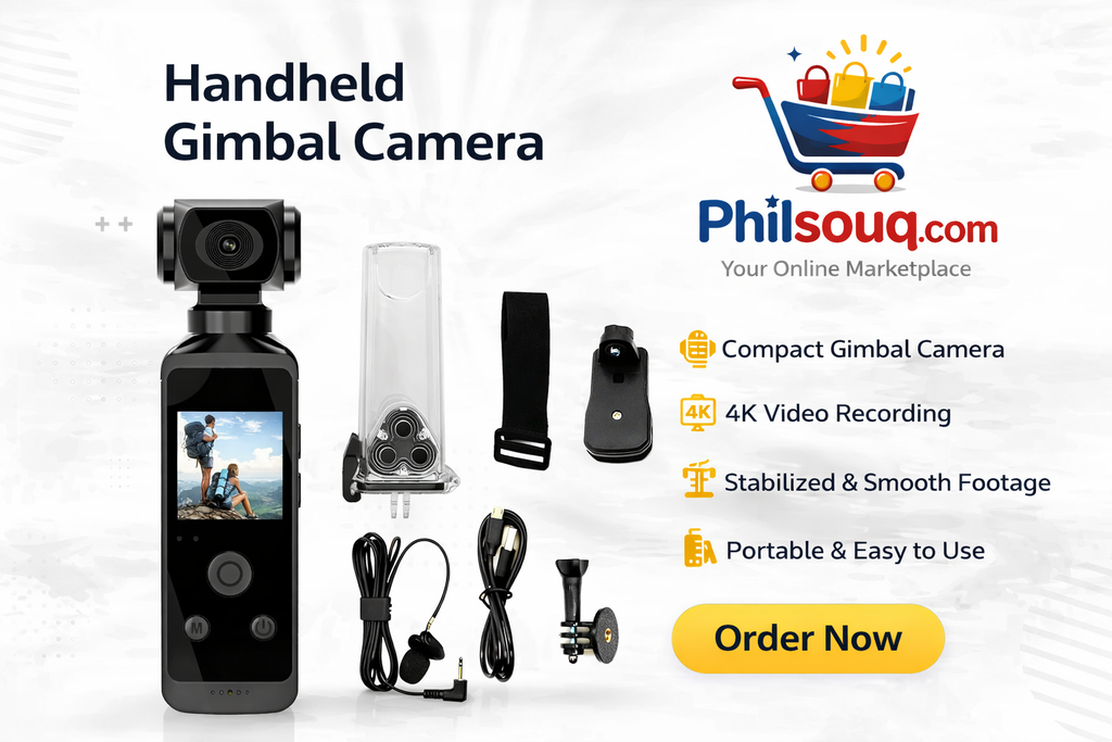 Handheld Gimbal Camera – Compact 4K Stabilized Video Recorder