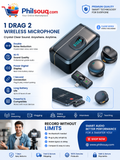 Premium Wireless Lavalier Microphone Set (1 Set)