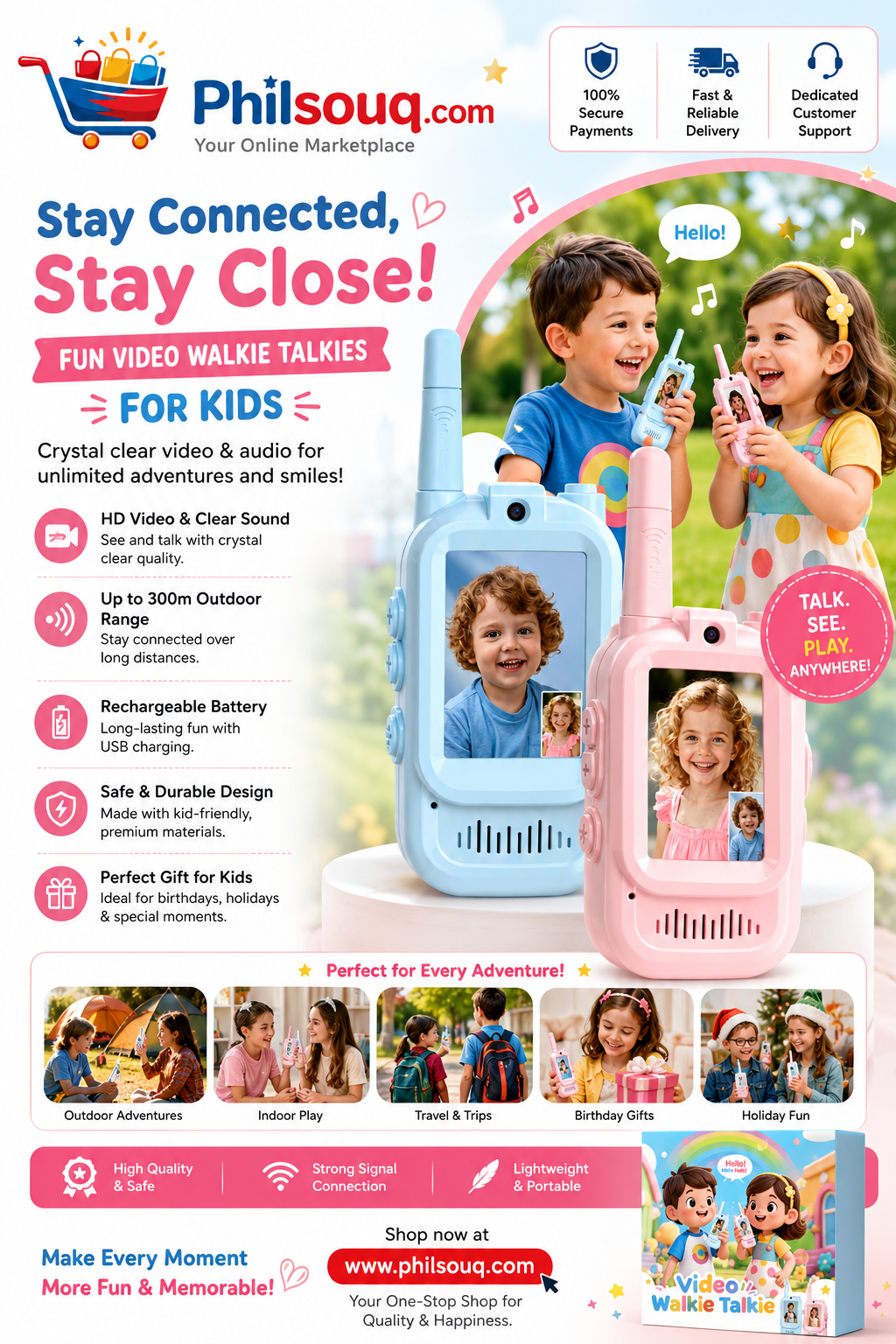 Video Walkie Talkies for Kids