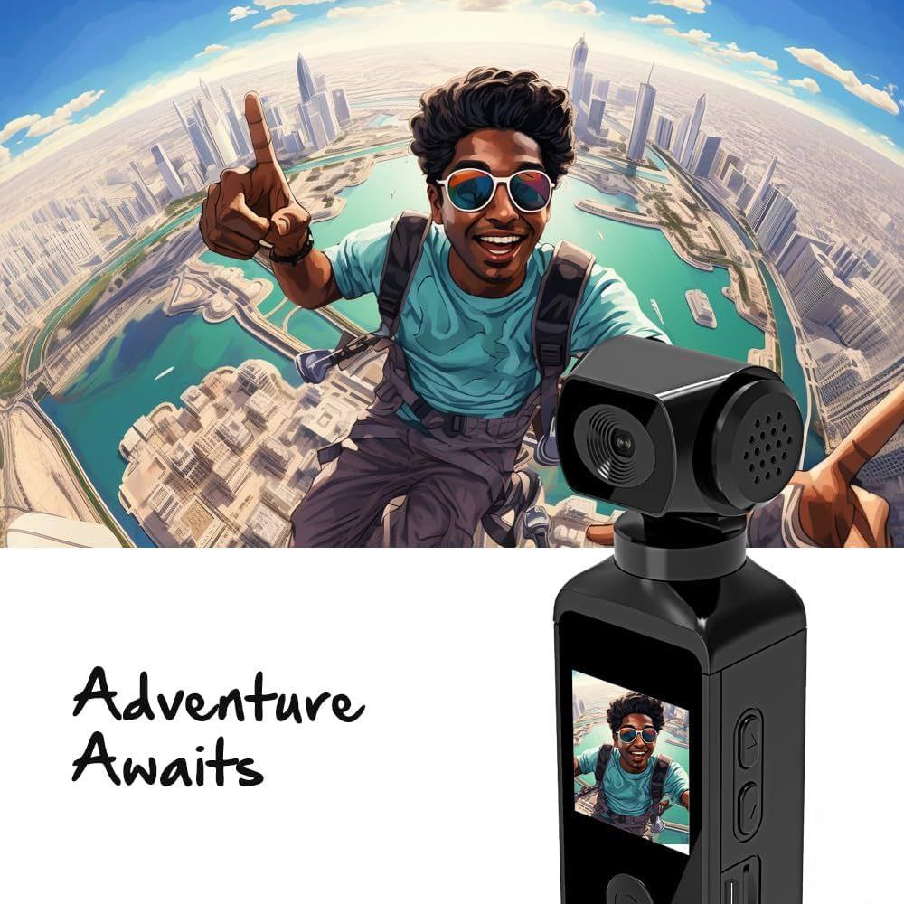Handheld Gimbal Camera – Compact 4K Stabilized Video Recorder