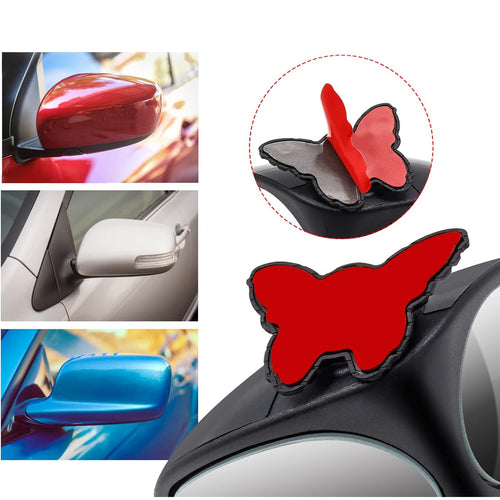 2 In 1 Car Blind Spot Mirror 360 Rotation Adjustable Hd Glass (1 Pc)