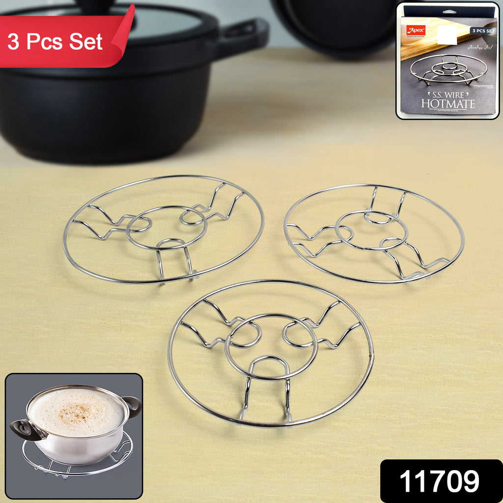 Apex Stainless Steel Wire Hotmate Trivet Stand Set Of 3