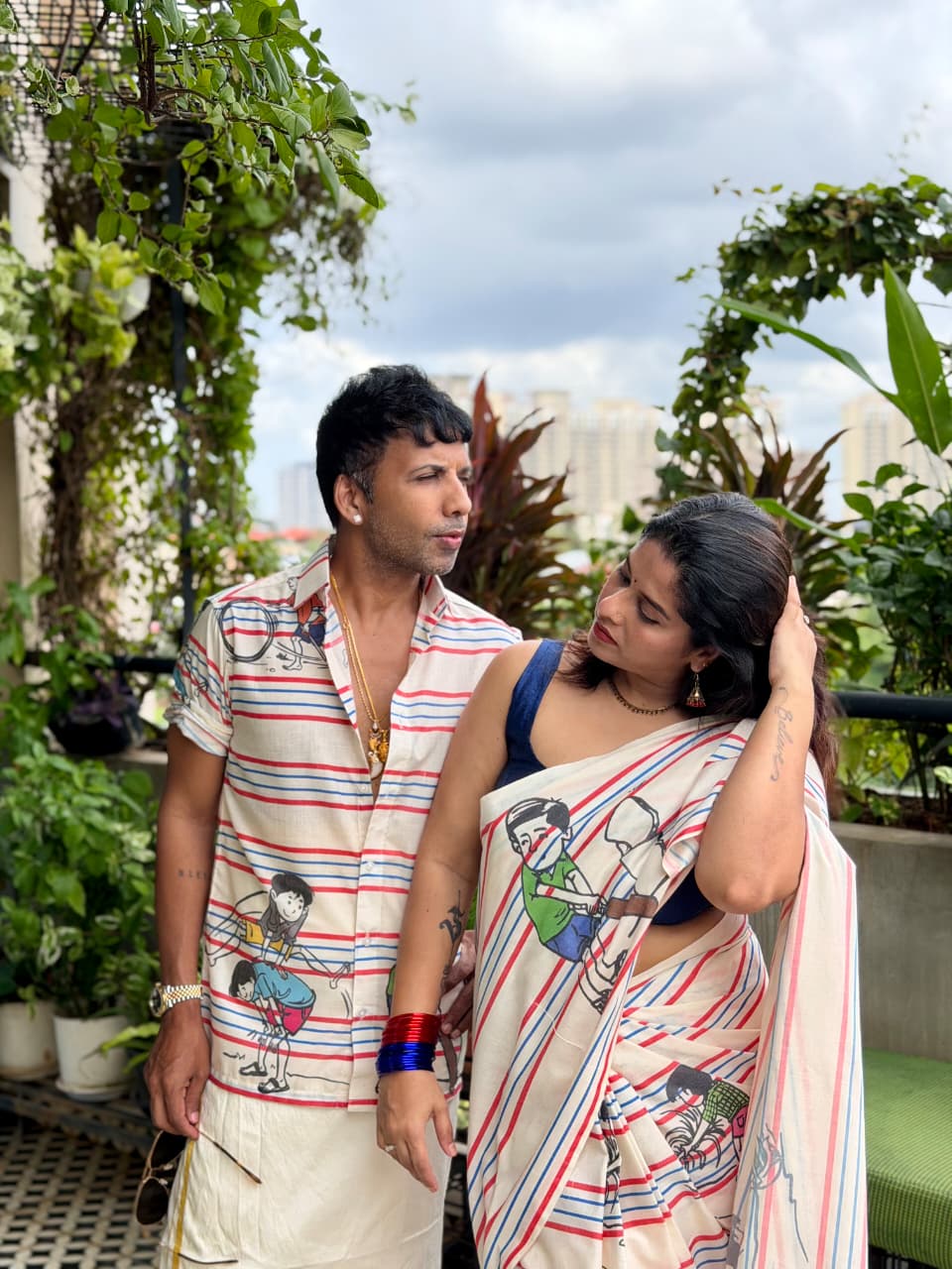 4 Line Copy - Onam Mood Saree -KBG