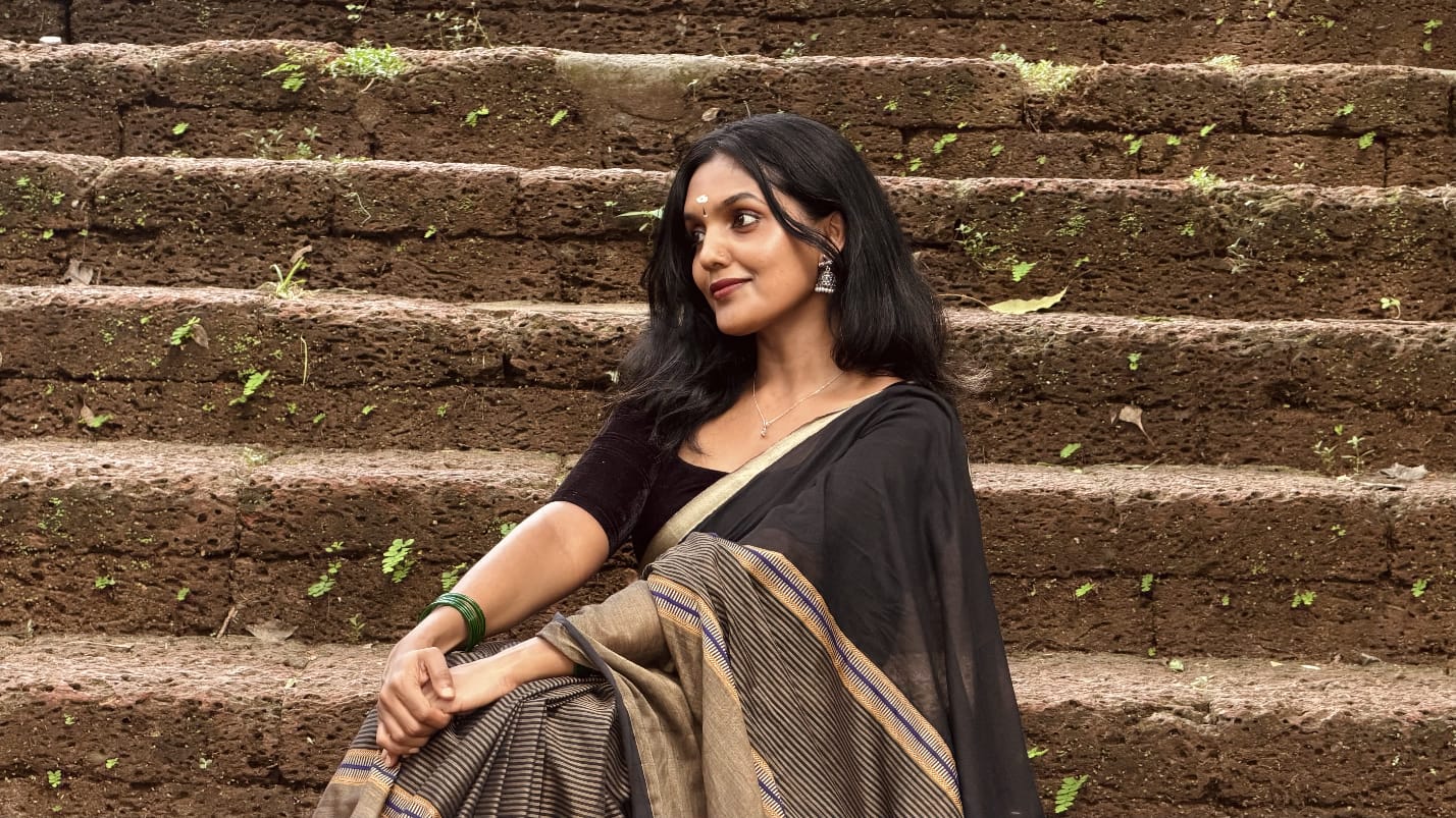 Tripta - Three Shade Cotton Saree - KBG