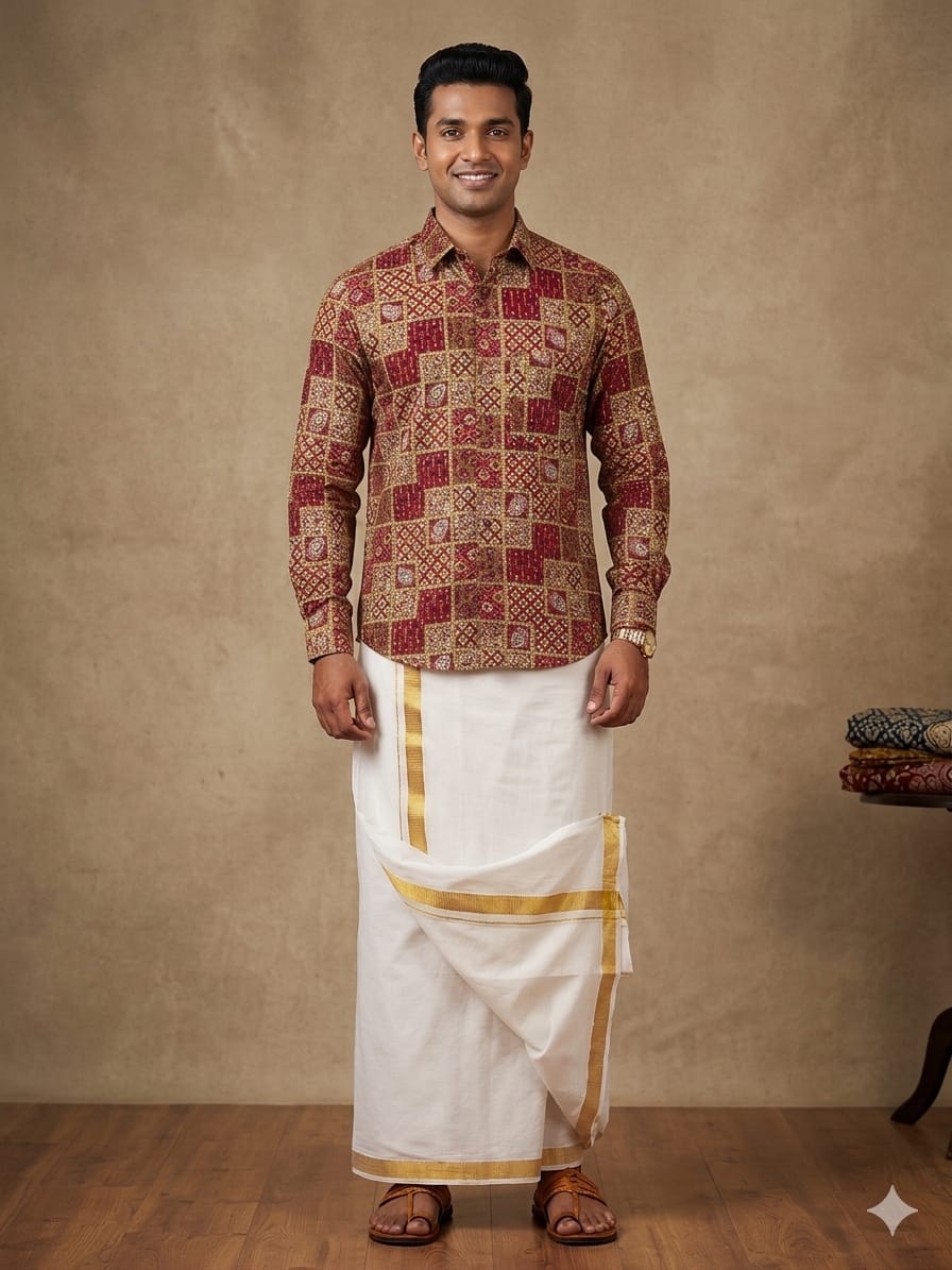 Rayon Shirt & Dhoti - Combo - KBG