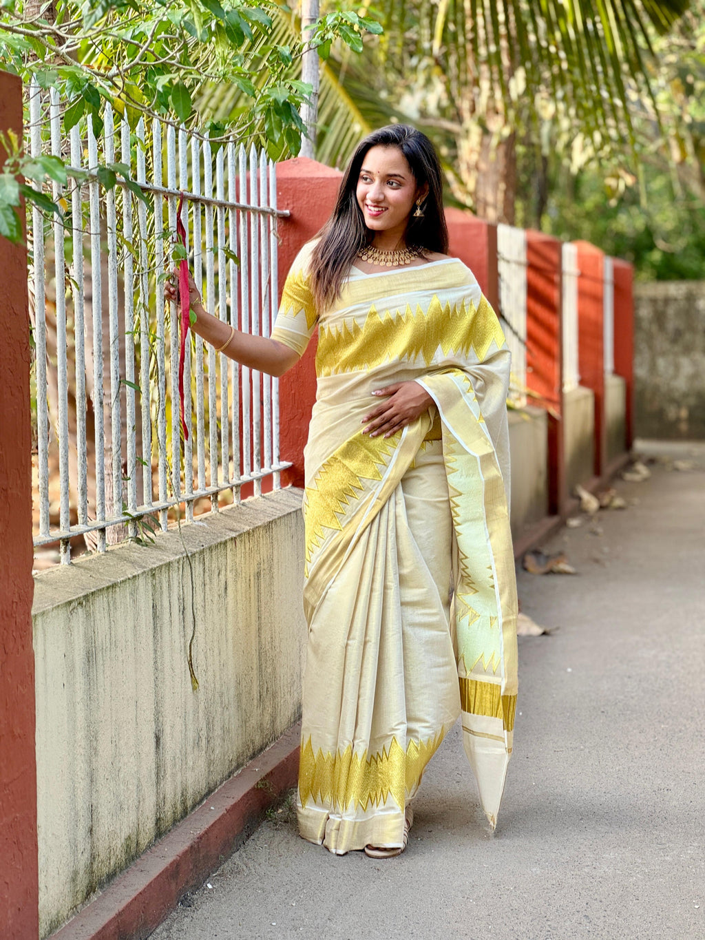 Golden Tissue Saree - KBG