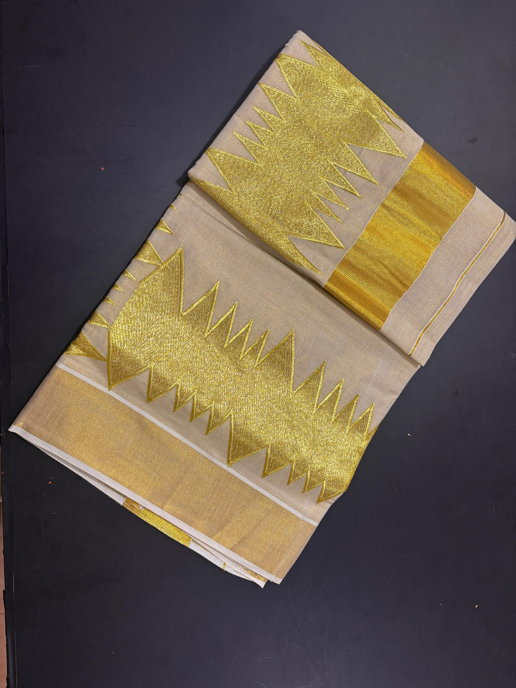 Golden Tissue Saree - KBG