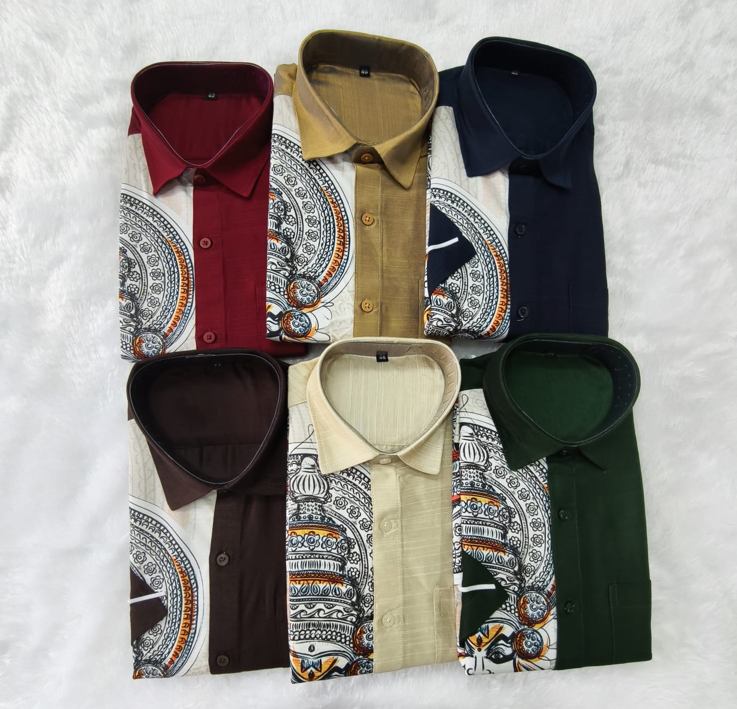 ONE SIDE Printed Shirt with Dhoti Combo - KBG