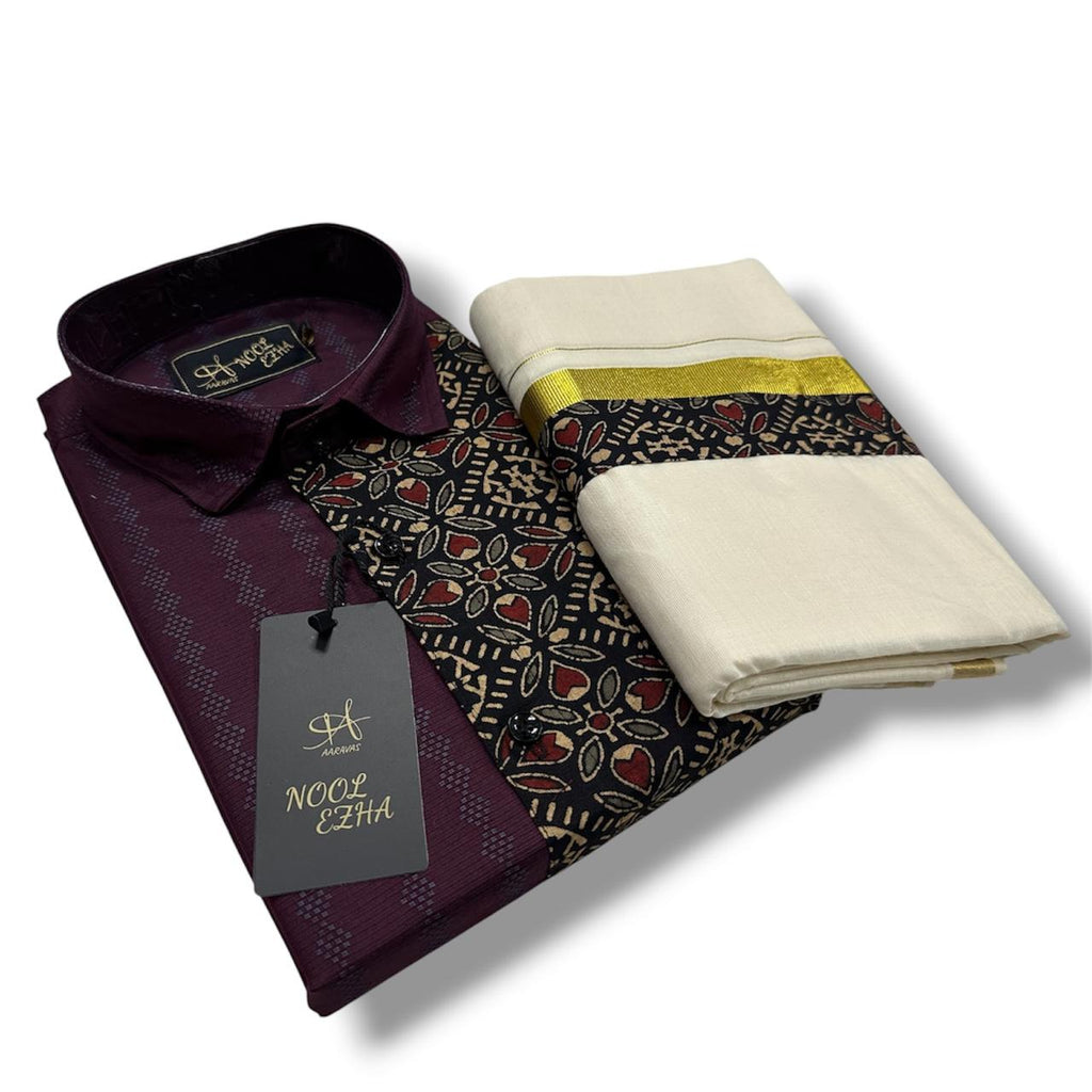 Shirt & Dhoti Combo – Traditional Elegance, Modern Style - KBG