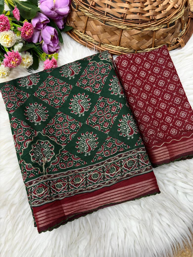 ELEGANT MUL COTTON SAREE COLLECTION -SU