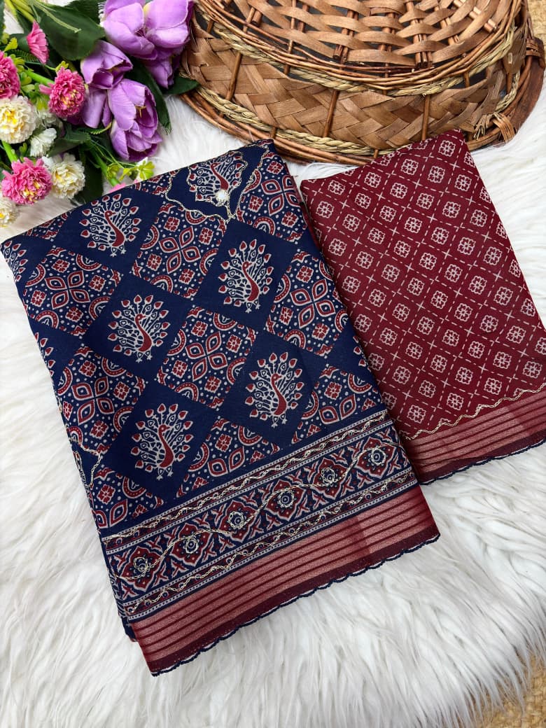 ELEGANT MUL COTTON SAREE COLLECTION -SU