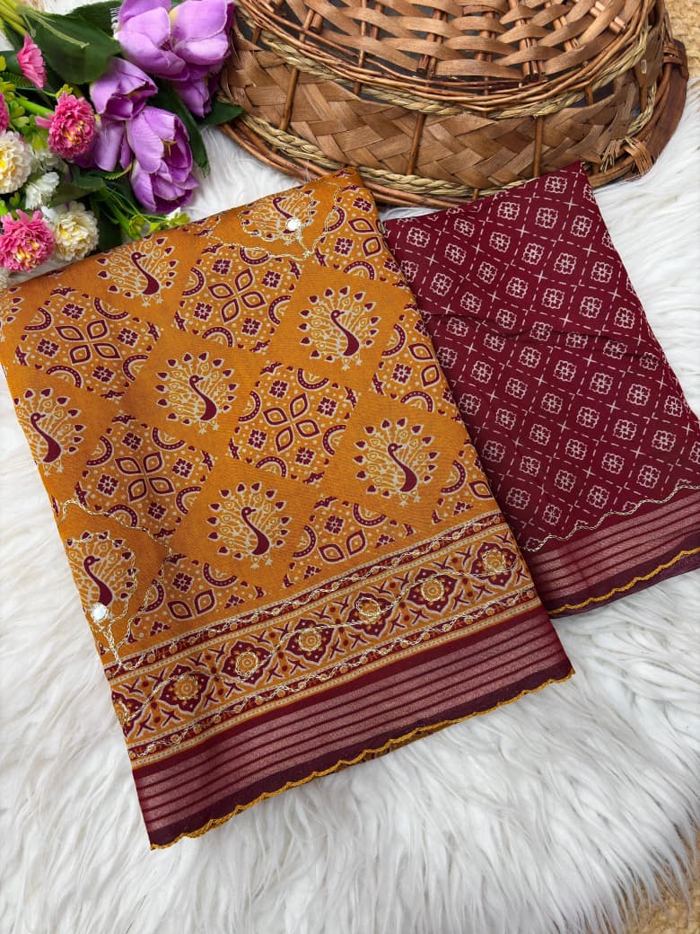 ELEGANT MUL COTTON SAREE COLLECTION -SU