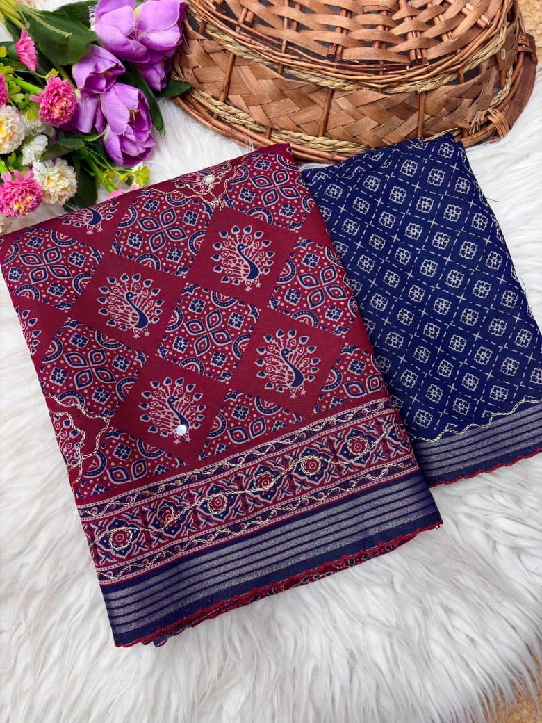 ELEGANT MUL COTTON SAREE COLLECTION -SU