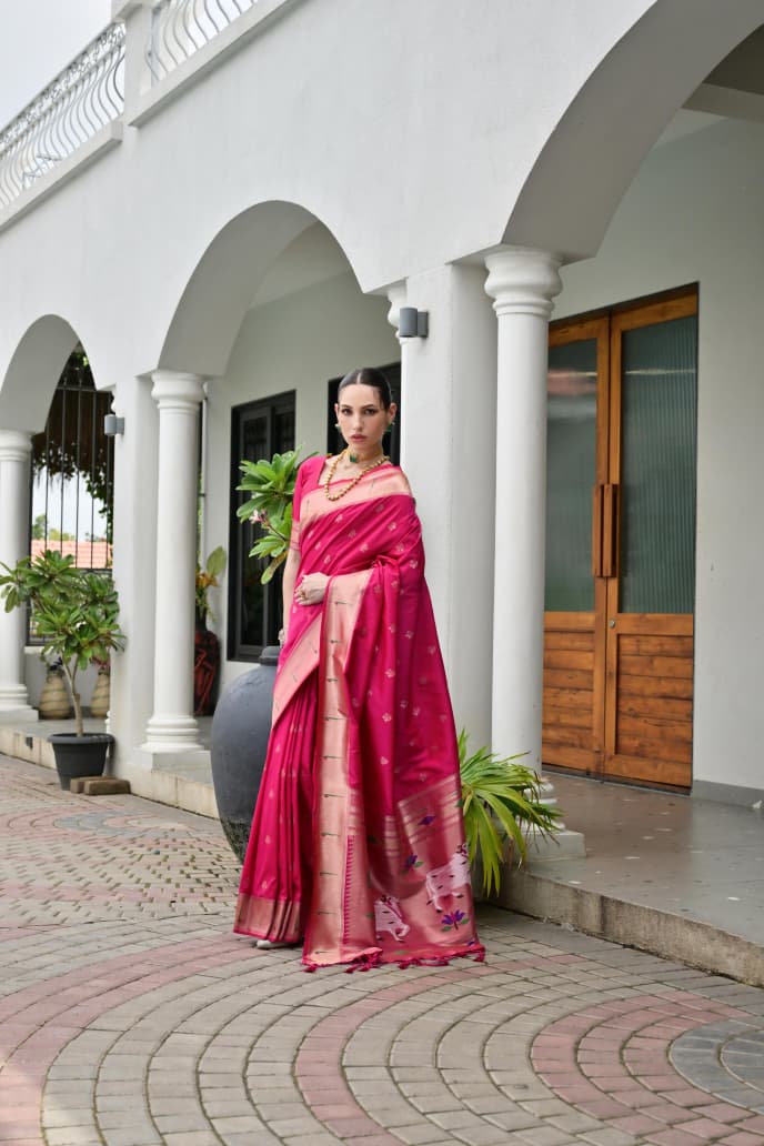BANARASI PAITHANI SILK SAREE - SU