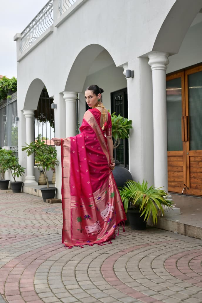BANARASI PAITHANI SILK SAREE - SU