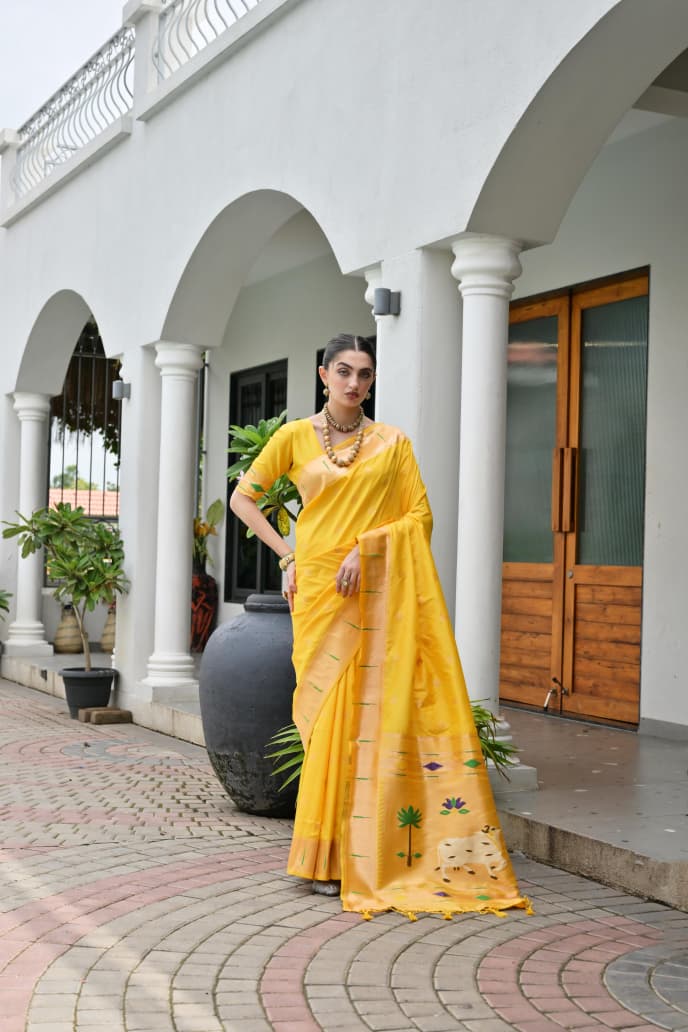 BANARASI PAITHANI SILK SAREE - SU