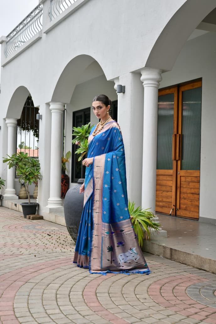 BANARASI PAITHANI SILK SAREE - SU