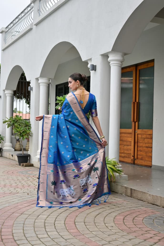 BANARASI PAITHANI SILK SAREE - SU