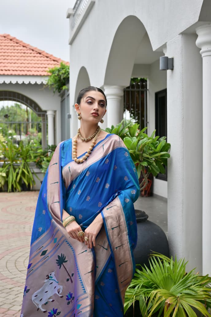 BANARASI PAITHANI SILK SAREE - SU