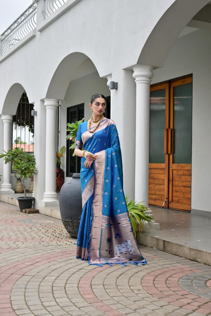 BANARASI PAITHANI SILK SAREE - SU