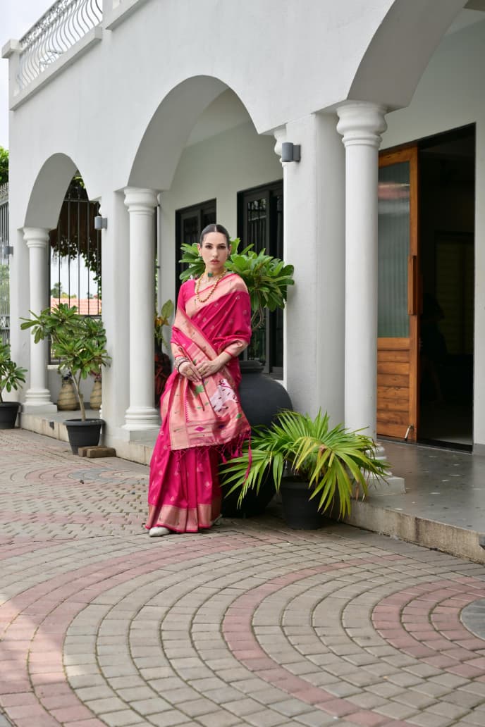 BANARASI PAITHANI SILK SAREE - SU