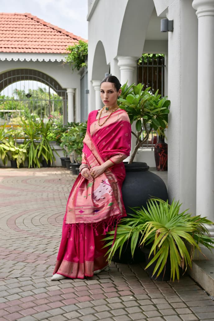 BANARASI PAITHANI SILK SAREE - SU