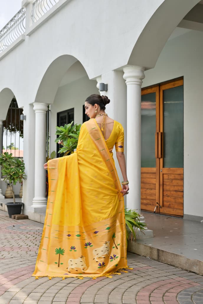 BANARASI PAITHANI SILK SAREE - SU