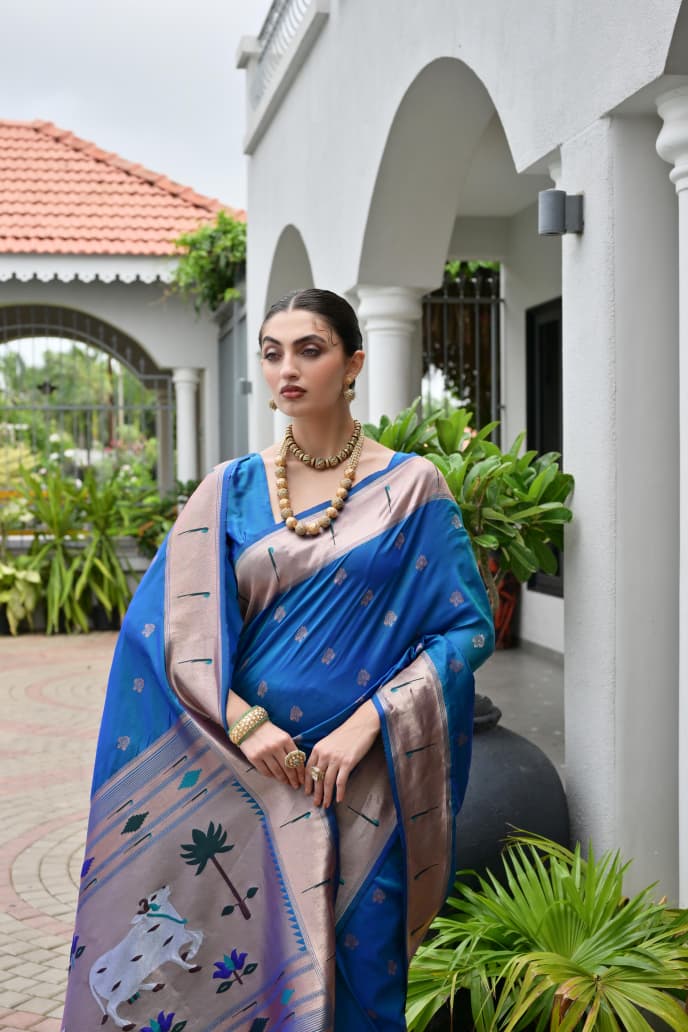 BANARASI PAITHANI SILK SAREE - SU