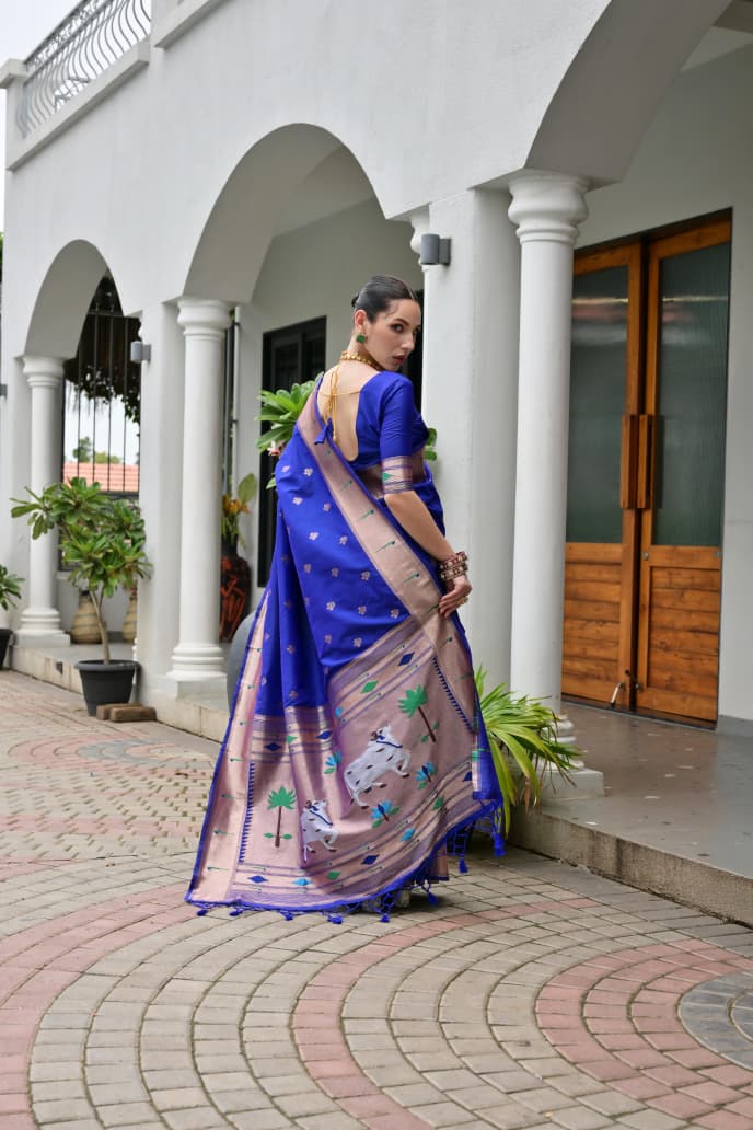BANARASI PAITHANI SILK SAREE - SU