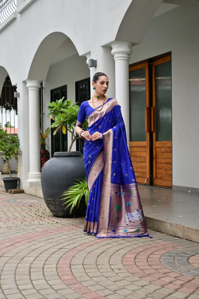 BANARASI PAITHANI SILK SAREE - SU
