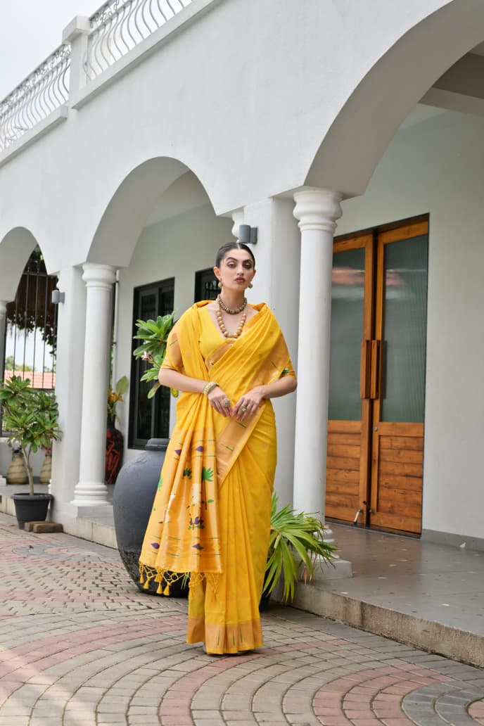 BANARASI PAITHANI SILK SAREE - SU
