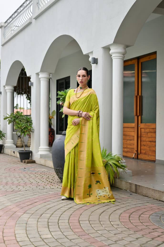 BANARASI PAITHANI SILK SAREE - SU