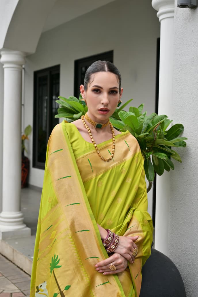 BANARASI PAITHANI SILK SAREE - SU