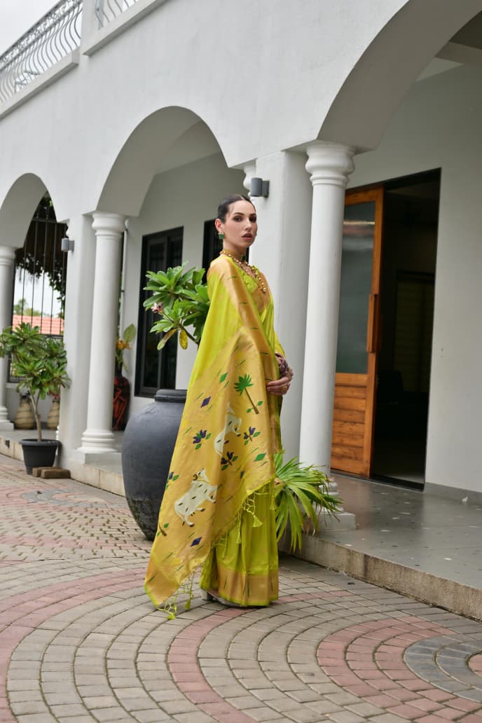 BANARASI PAITHANI SILK SAREE - SU