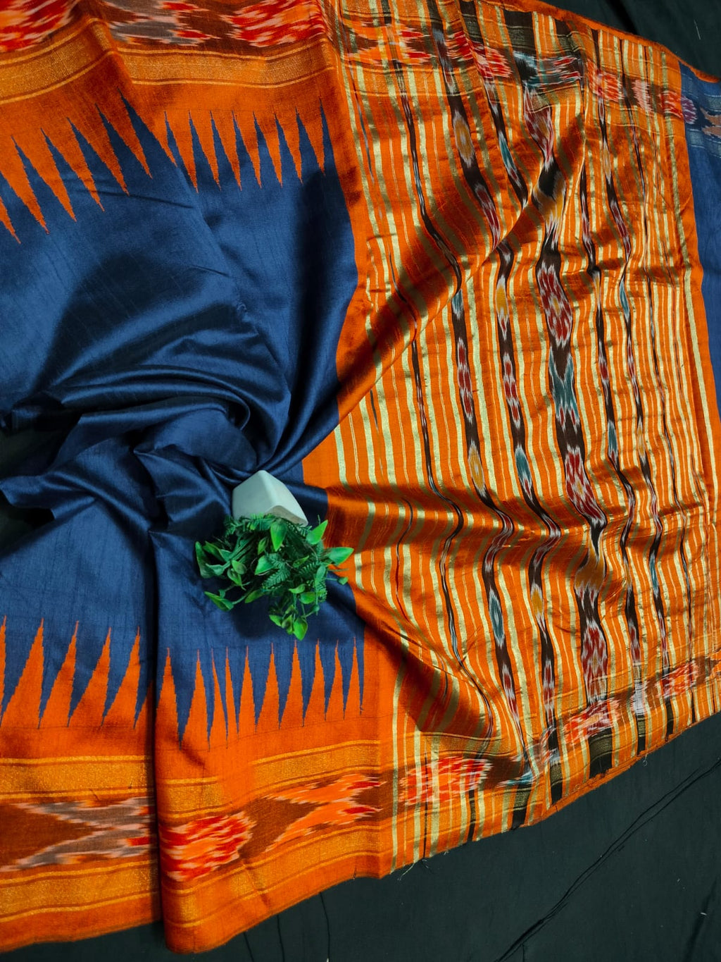 PREMIUM SEMI RAW SILK IKKAT SAREE -SU