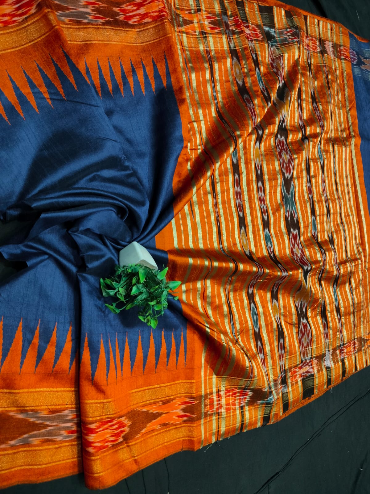 PREMIUM SEMI RAW SILK IKKAT SAREE -SU