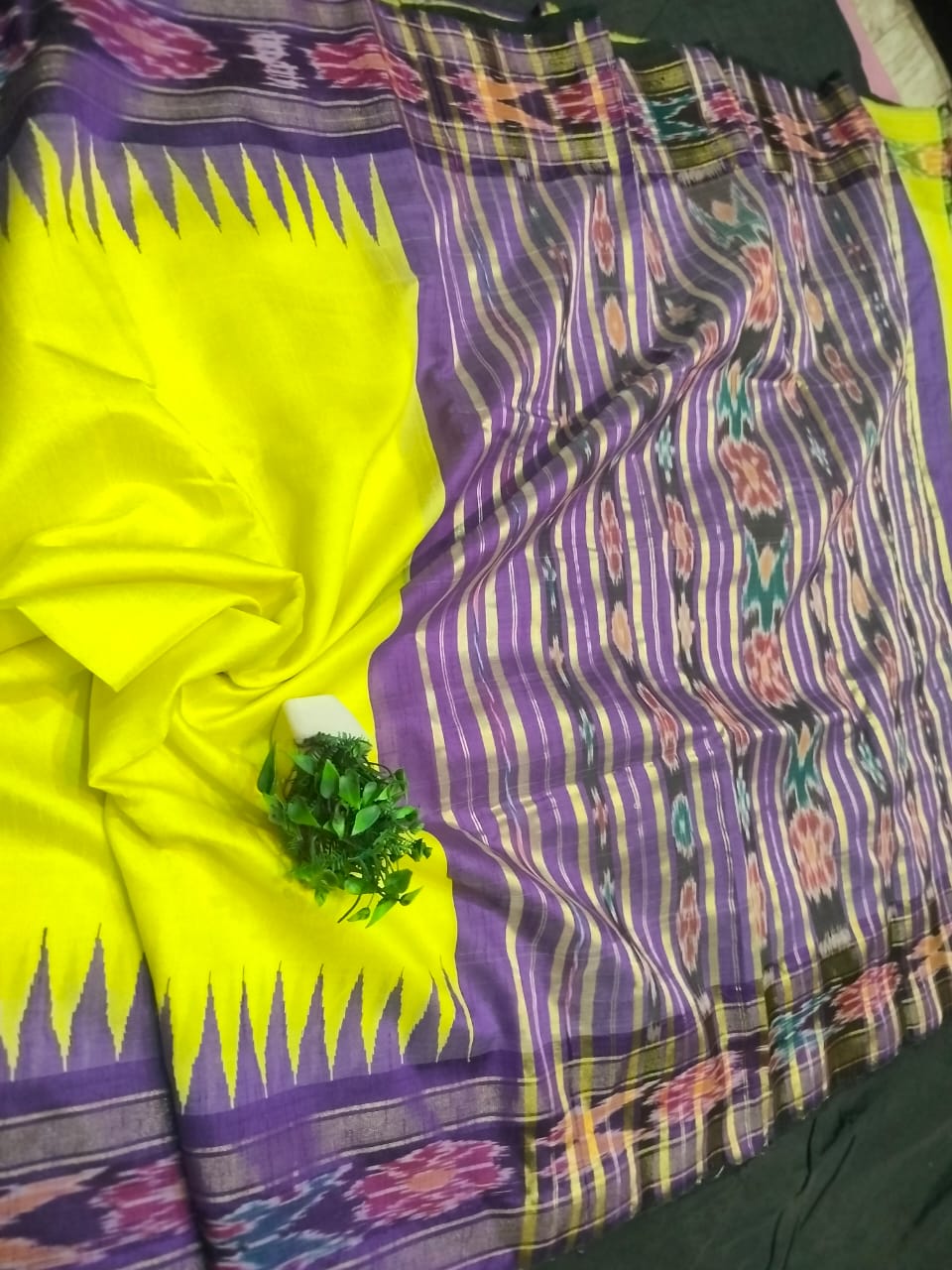 PREMIUM SEMI RAW SILK IKKAT SAREE -SU