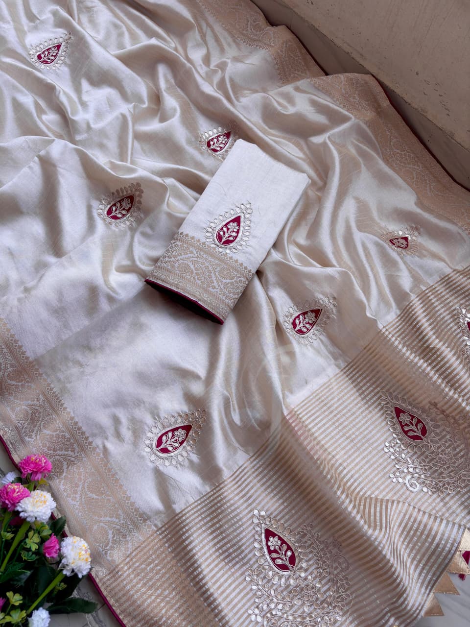 Beautiful Dori Gotta Work Collection Saree -SU