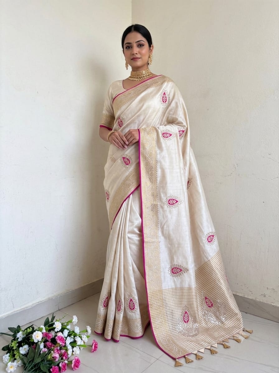 Beautiful Dori Gotta Work Collection Saree -SU