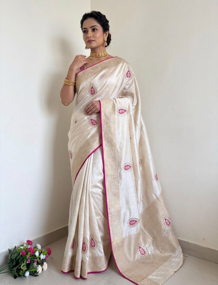 Beautiful Dori Gotta Work Collection Saree -SU