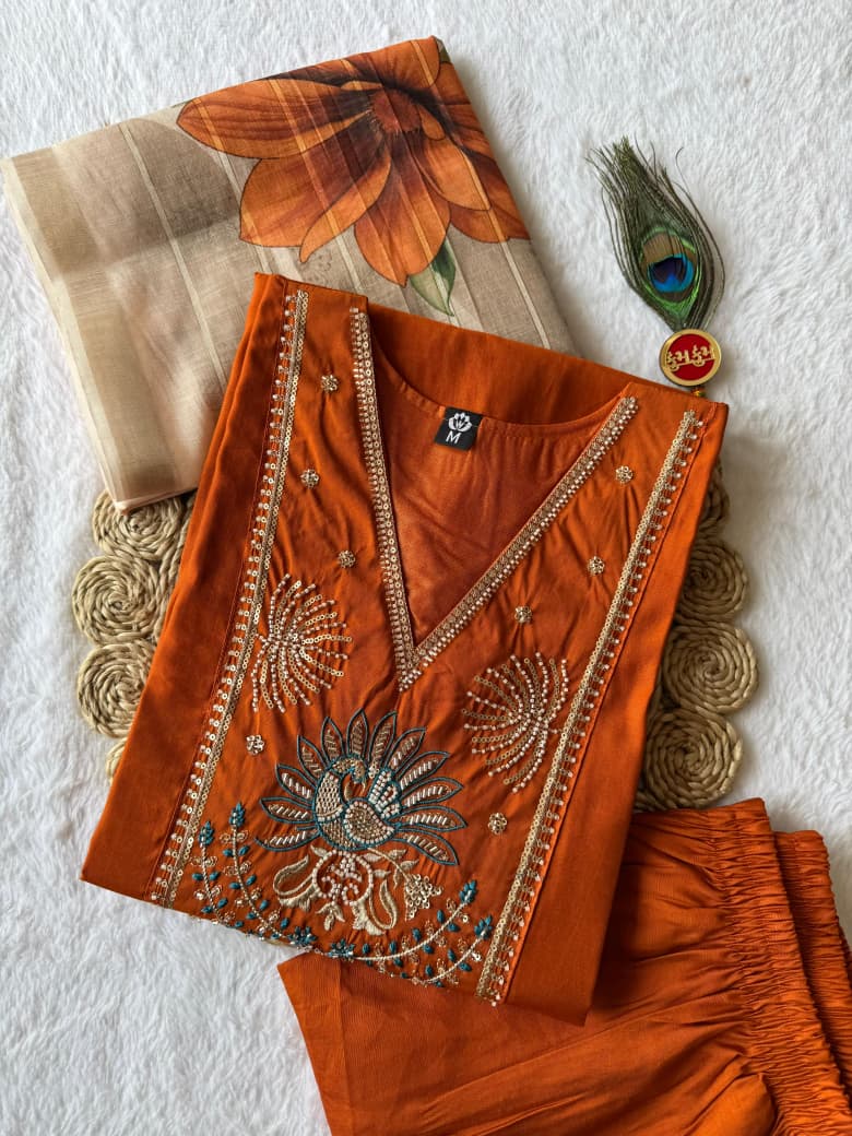 KURTI PANT &  DUPATTA SET -SU