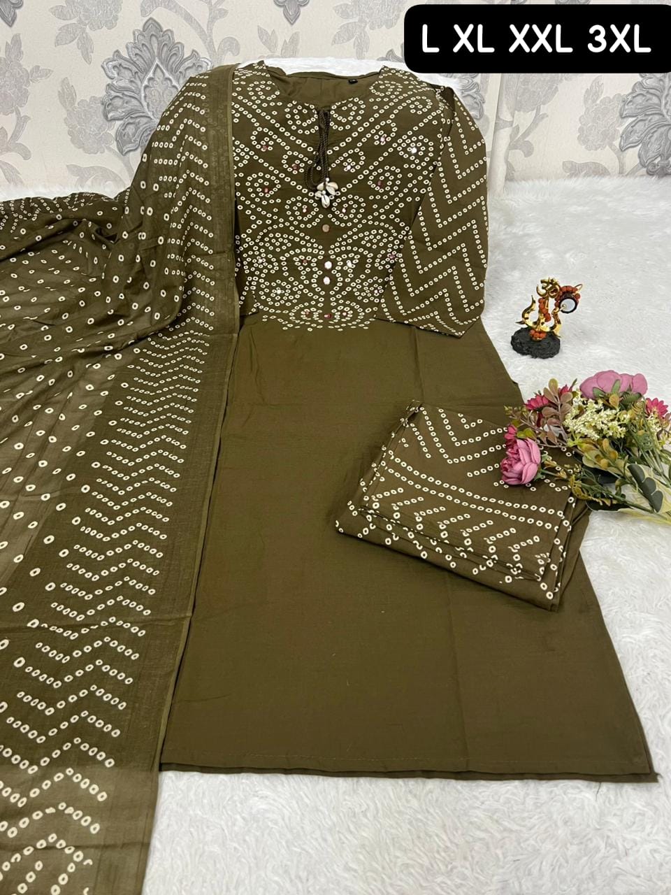 Stunning Bandhani Suit Set -SU