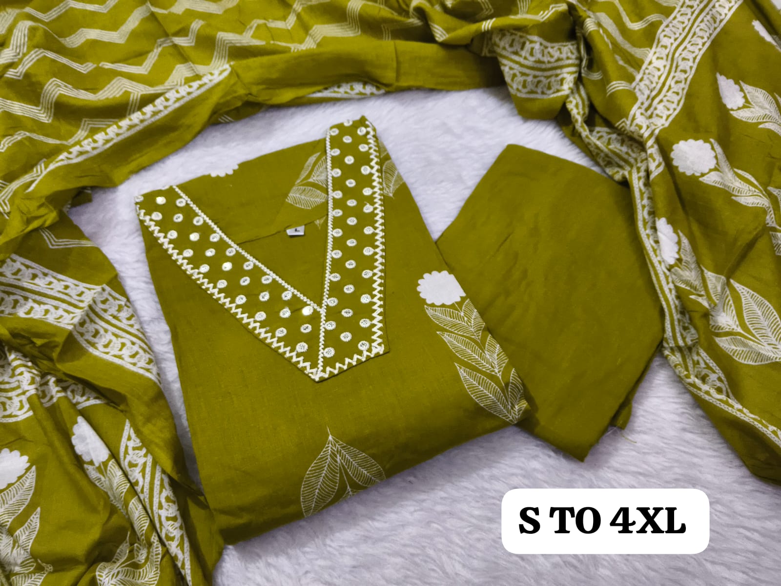 Premium Straight Pan Neck Kurti Pant Set -SU