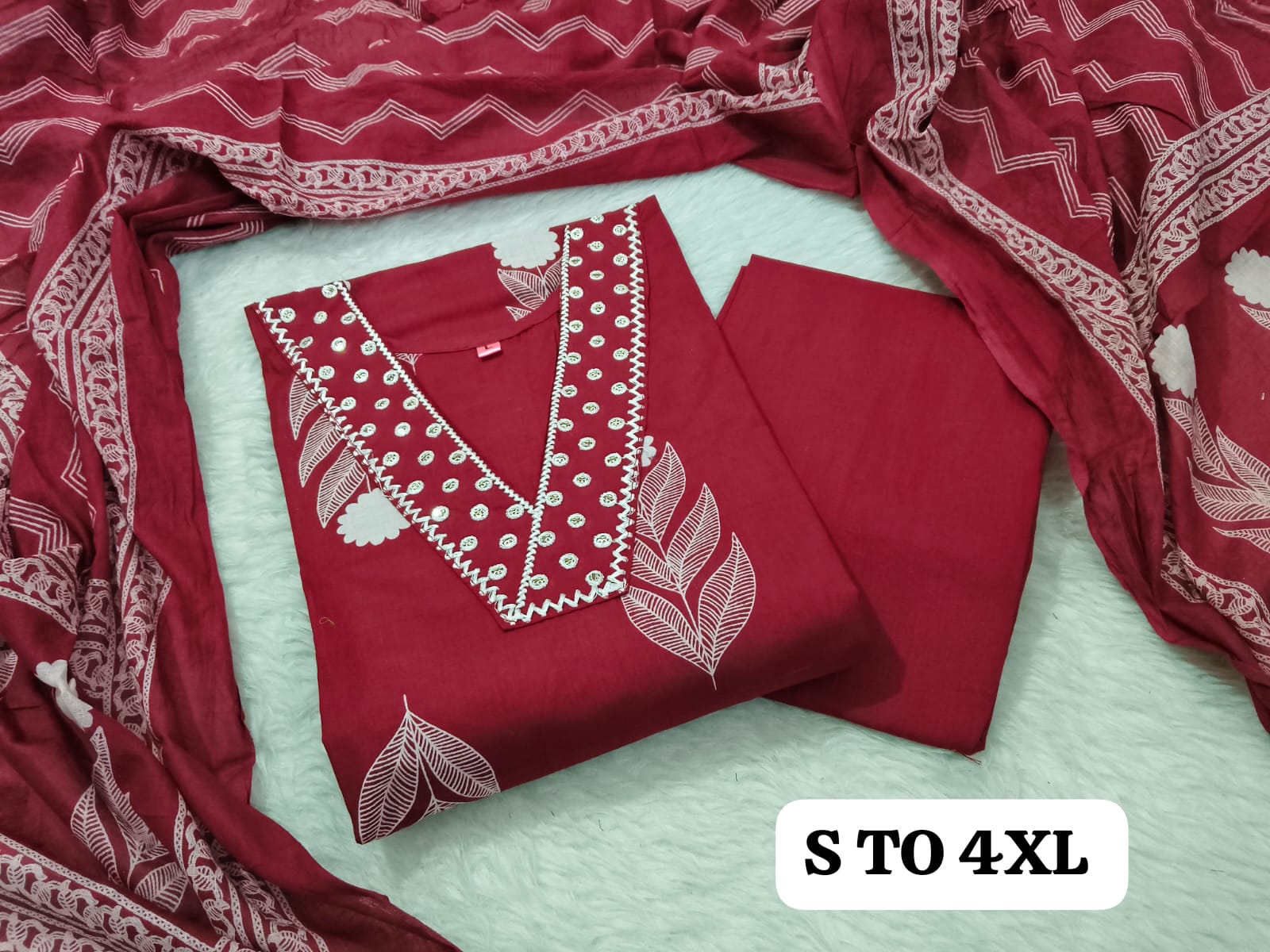 Premium Straight Pan Neck Kurti Pant Set -SU